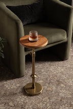 Engles Adjustable Wood Table and Plant Stand