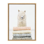 Sylvie Fold Alpaca Framed Canvas by Amy Peterson Art Studio