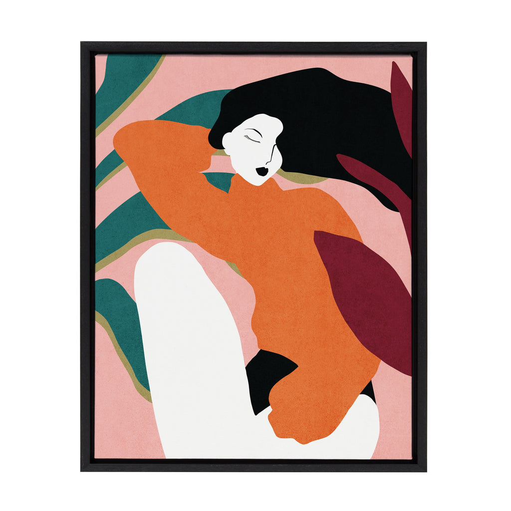 Sylvie Midori Framed Canvas by Alexander Ginzburg