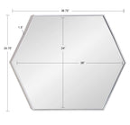 Rhodes Framed Hexagon Wall Mirror