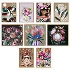 Sylvie Warm Frida Framed Canvas by Inkheart Designs