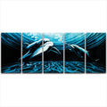 Metal Artscape MA10050 59 X 24 in Midnight Affair 5Paneled Handmade Metal Wall Art