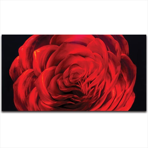 Metal Artscape MA10061 31 X 16 in Midnight Rose Small SinglePaneled Handmade Metal Wall Art