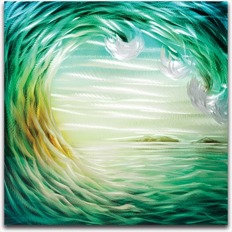 Metal Artscape MA10060 20 X 20 in Rip curl Small SinglePaneled Handmade Metal Wall Art