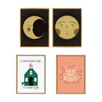 Sylvie Moon Print and Sun Print Framed Canvas Set by Stacie Bloomfield of Gingiber