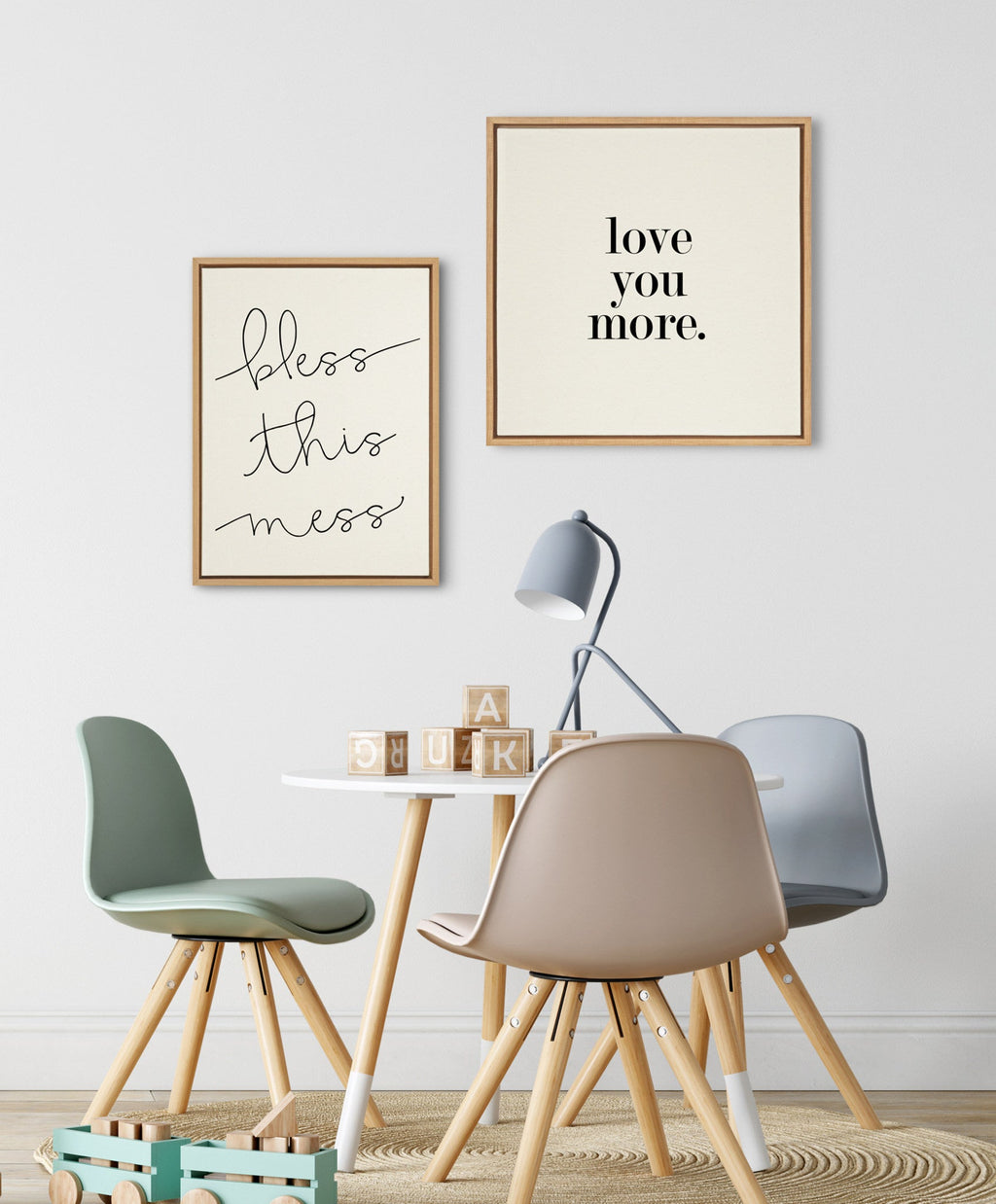 Sylvie Bless This Mess Framed Canvas by Maggie Price