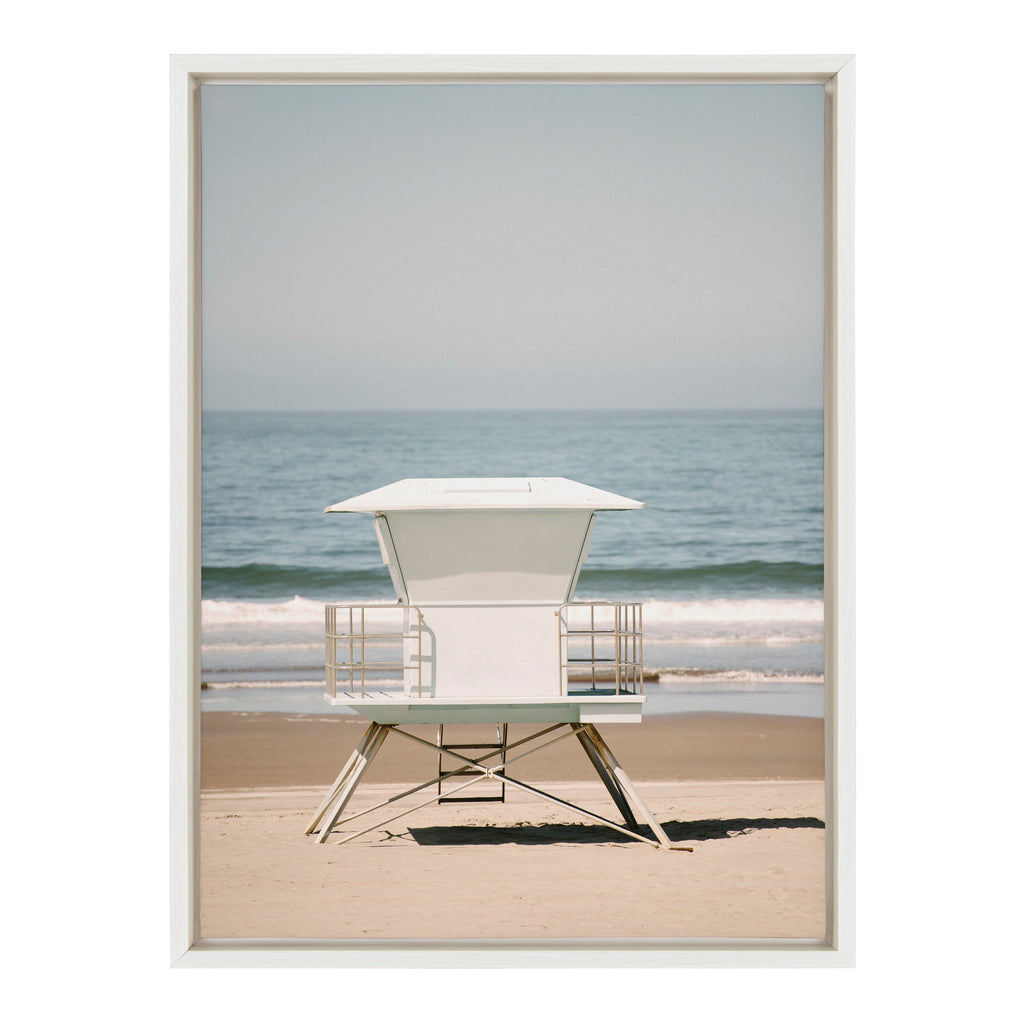 Sylvie Surf Shack Framed Canvas by Crystal Lynn Collins