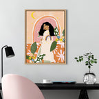 Sylvie Rainbow Sweater Framed Canvas by Alja Horvat