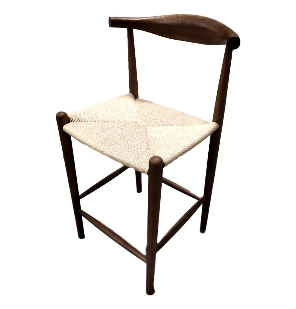 GFURN Myson Counter Stool - Walnut & Natural Cord