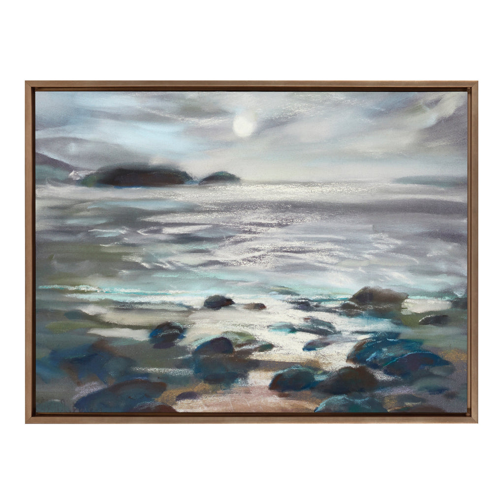 Sylvie Moonlight Becomes You Framed Canvas by Nel Whatmore