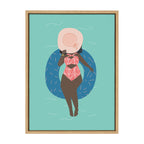 Sylvie By the Pool Framed Canvas by Queenbe Monyei