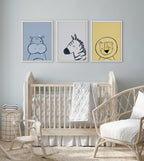 Sylvie Inky Lion Framed Canvas by Lauradidthis