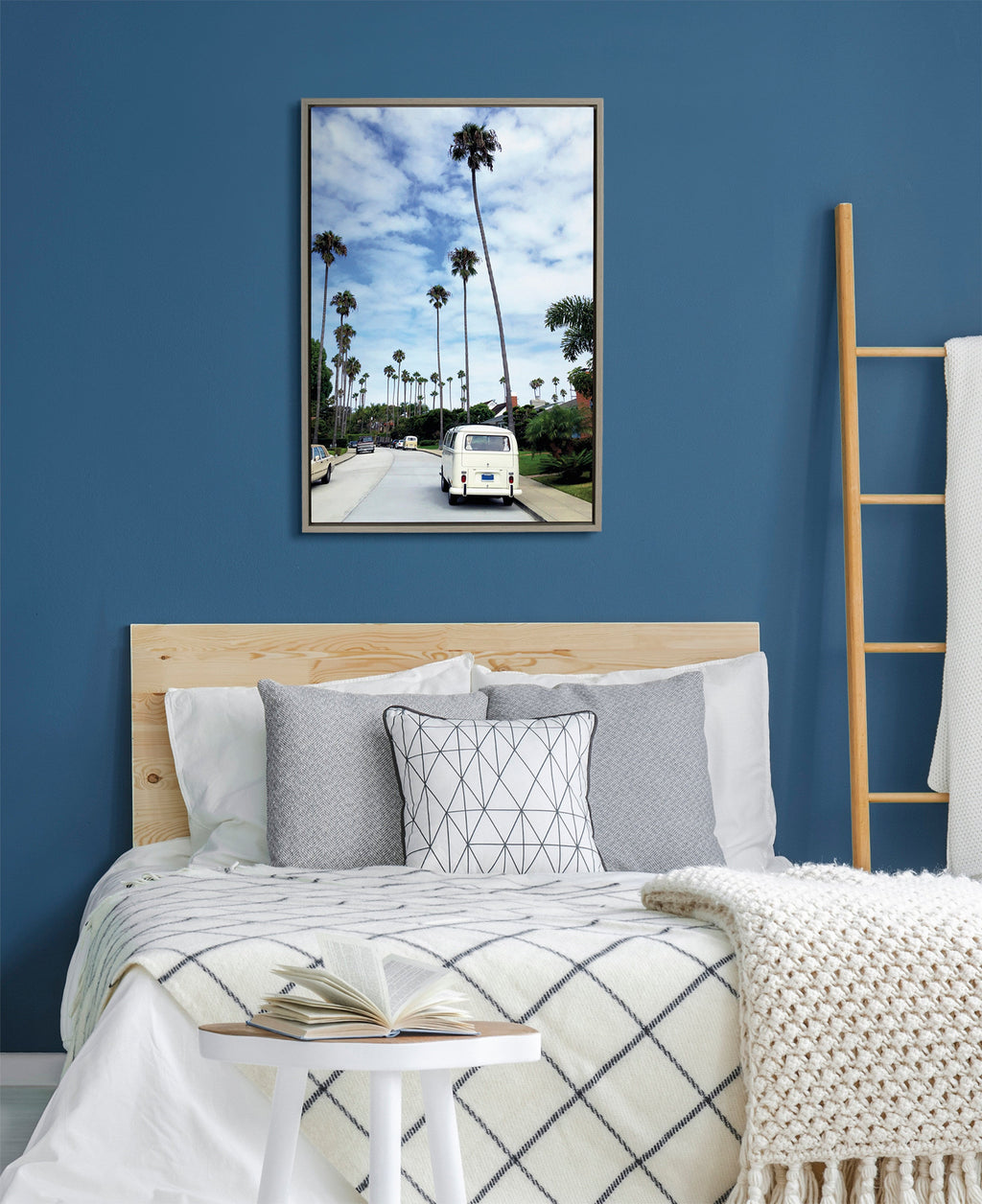 Sylvie La Jolla Commute Framed Canvas by Rachel Bolgov