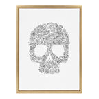 Sylvie Skull Print Framed Canvas by Viola Kreczmer