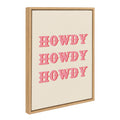 Sylvie Howdy Framed Canvas by Tània García