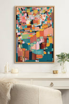 Sylvie Sunset Fiesta Framed Canvas by Leah Nadeau