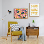 Sylvie Colorful Swirls Framed Canvas by Apricot and Birch