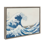 Sylvie Katsushika Hokusai Under the Wave off Kanagawa aka The Great Wave 1830 Framed Canvas by The Art Institute of Chicago