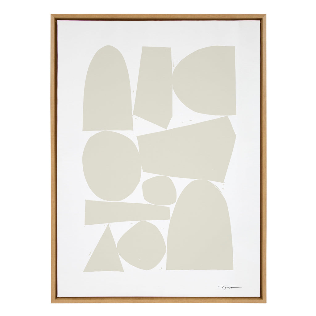 Sylvie Constructed II Neutral Framed Canvas by Statement Goods