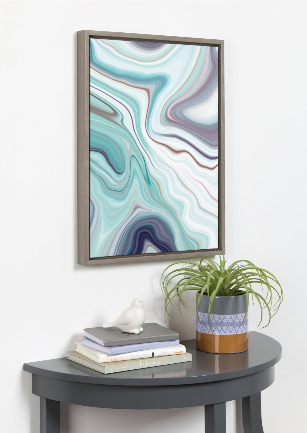 Sylvie Abstract Framed Canvas by Amy Peterson
