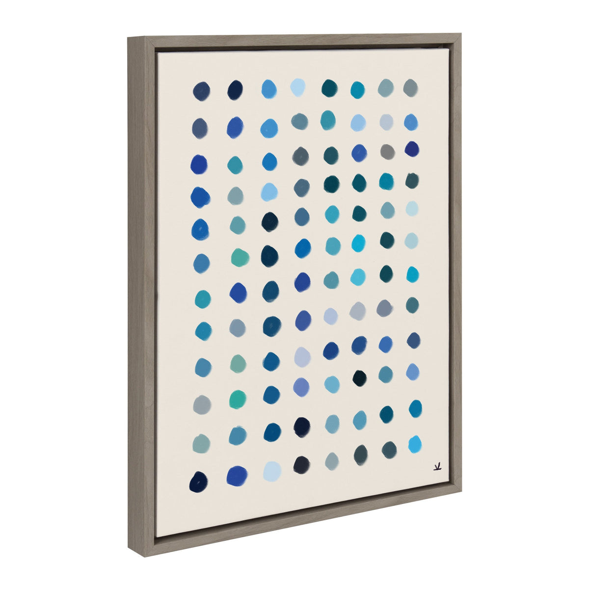 Sylvie Meditation 5 Framed Canvas by Kelly Knaga