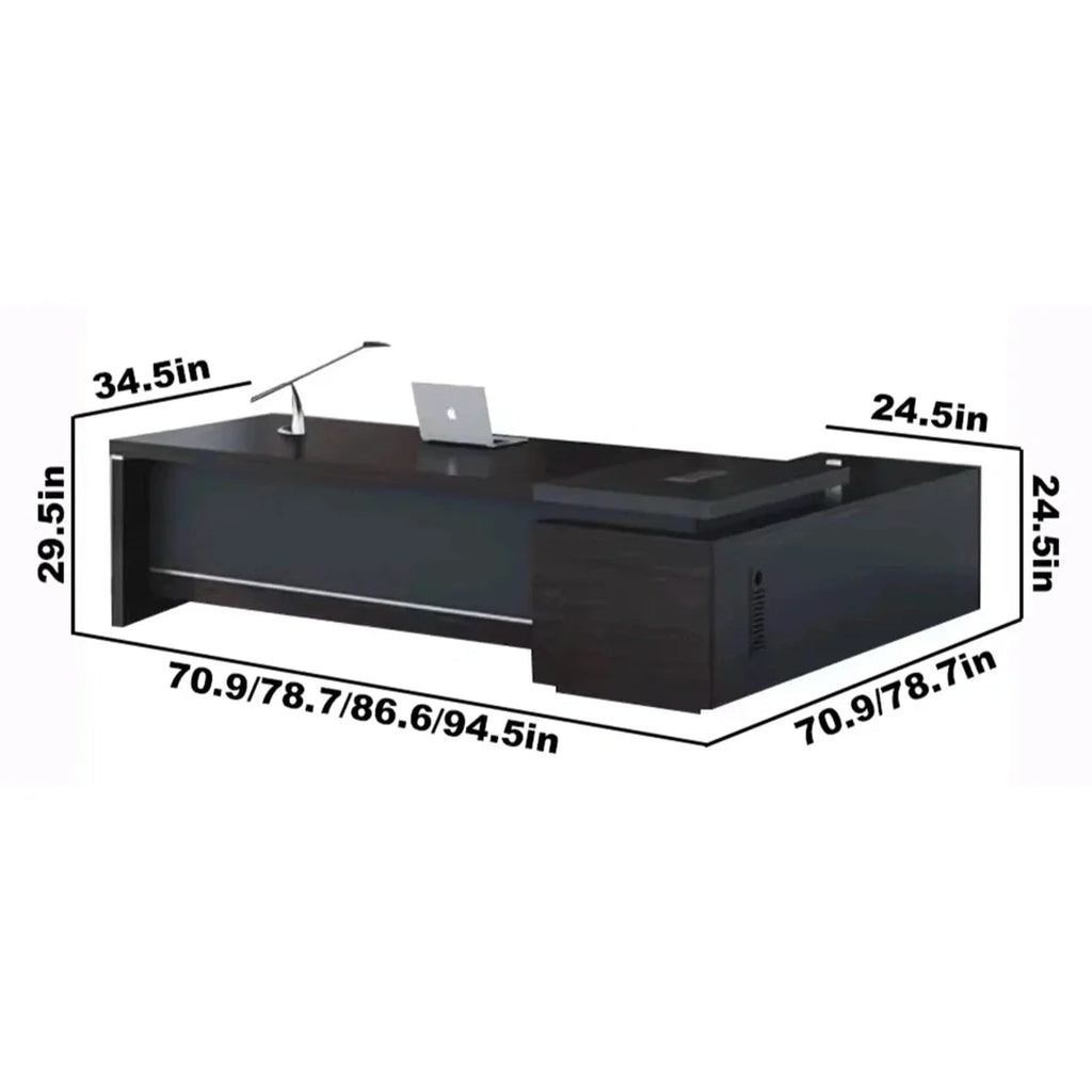 Danton · Modern L-Shaped Executive Desk