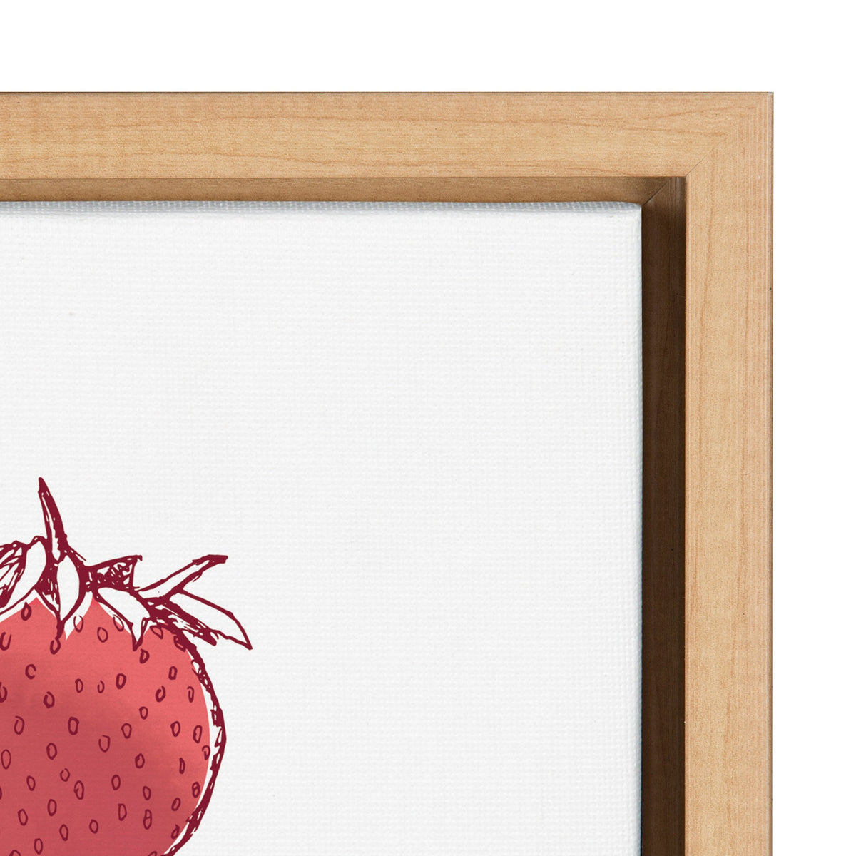 Sylvie Strawberry Fields Print Framed Canvas by Statement Goods