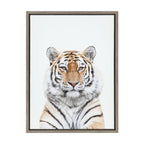 Sylvie Tiger Portrait Framed Canvas by Amy Peterson Art Studio
