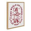 Sylvie Mitts Off Framed Canvas by The Whiskey Ginger