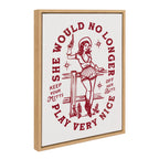 Sylvie Mitts Off Framed Canvas by The Whiskey Ginger