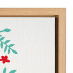 Sylvie Swedish Dala Horses Framed Canvas by Cat Coquillette