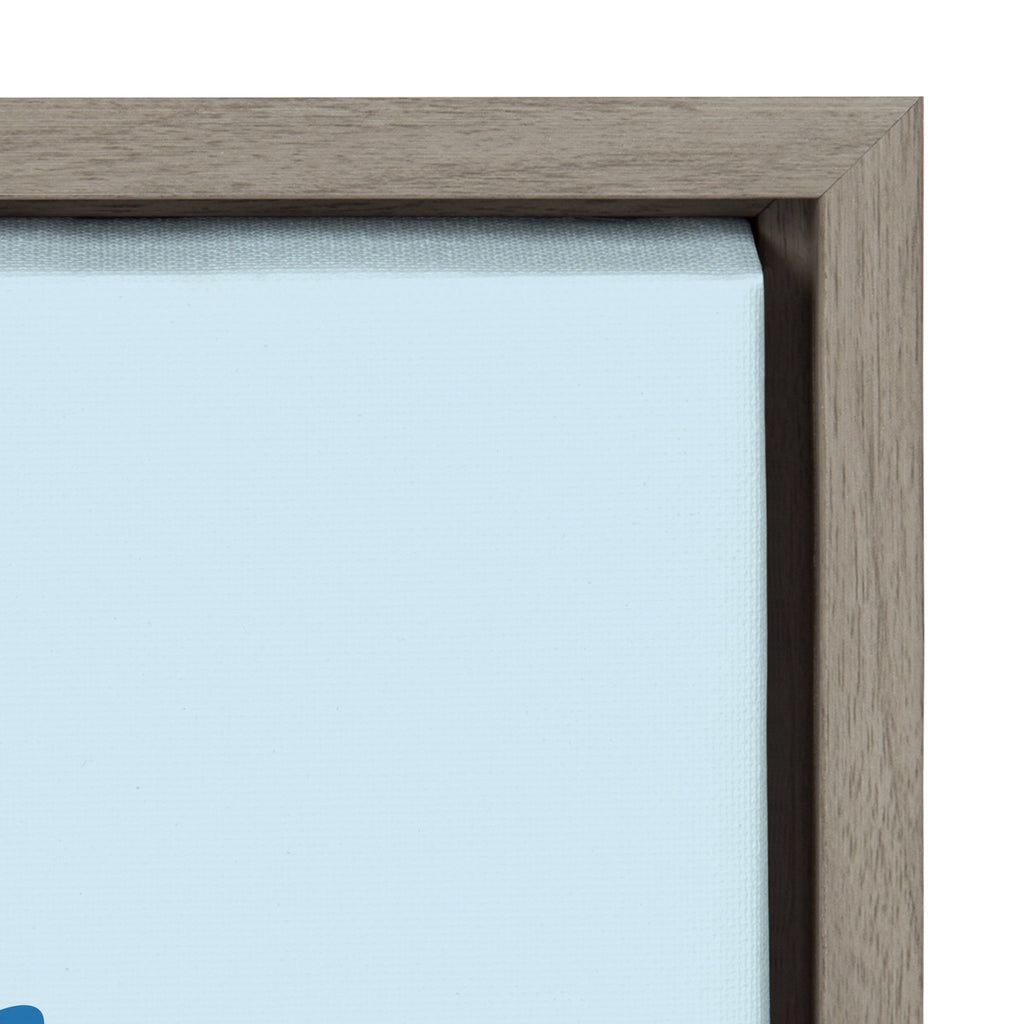 Sylvie Mid Century Modern Whimsical Floral Framed Canvas by Rachel Lee of My Dream Wall