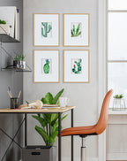 Liev Succulent Framed Print Art Set by Maja Mitrovic