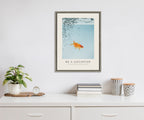 Sylvie Be a Goldfish Framed Canvas by The Creative Bunch Studio