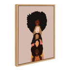 Sylvie Sisters Framed Canvas by Oris Eddu