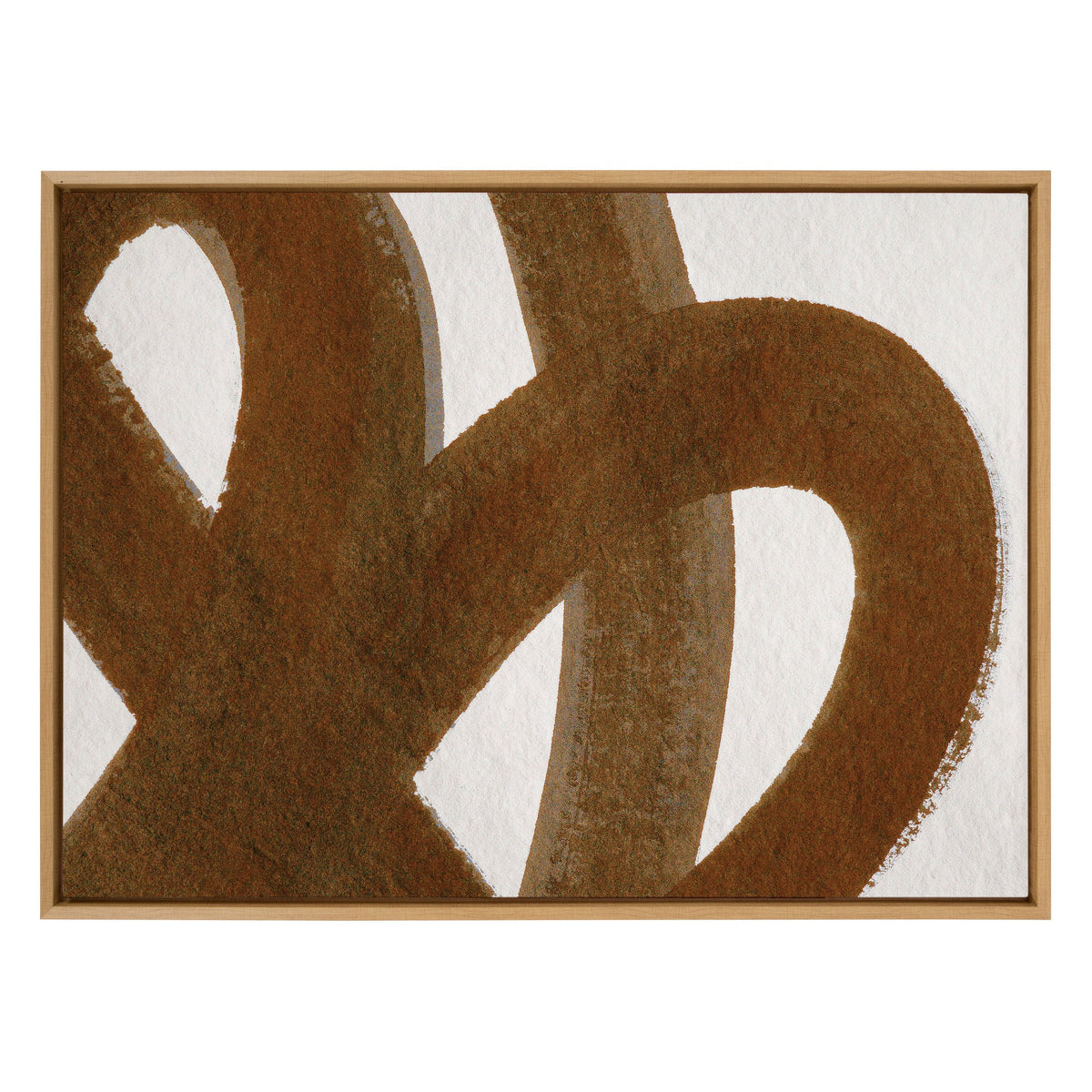 Sylvie Japandi 10 Brown Framed Canvas by Rocket Jack