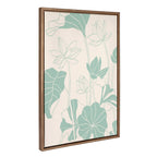Sylvie Lotus Garden Framed Canvas by Kasey Free