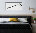 Sylvie Elevated Abstract Minimalist Mountain Landscape Framed Canvas by The Creative Bunch Studio