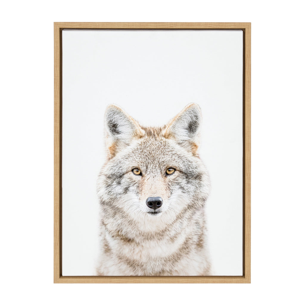Sylvie Wolf Portrait Framed Canvas by Amy Peterson Art Studio