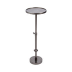 Engles Adjustable Polished Metal Table and Plant Stand