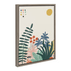 Sylvie Zen Garden 2 Framed Canvas by Kelly Knaga