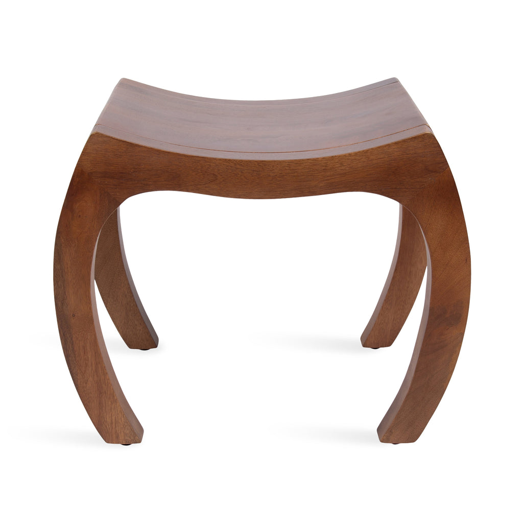 Loviisa Wood Ottoman and Vanity Stool