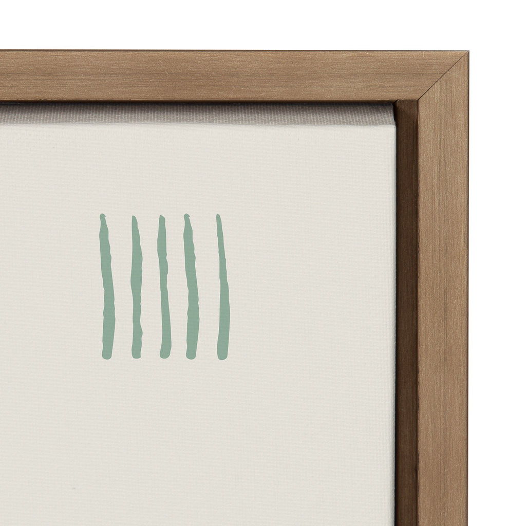 Sylvie Thinking of You Framed Canvas by Rachel Lee of My Dream Wall
