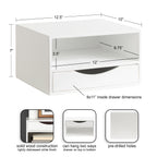 Hutton Floating Wall Shelf with Drawer