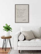Sylvie Keep Your Face Walt Whitman Framed Canvas by Saint and Sailor Studios