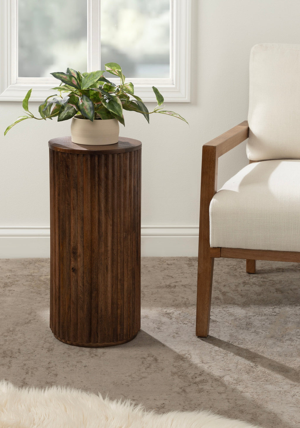 Reid Wood Drink Table