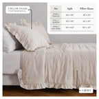 Dot Stitched Ruffled Quilt Set - Dot-Ruffled Collection