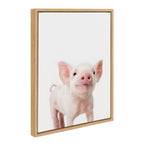 Sylvie Animal Studio Piglet Framed Canvas by Amy Peterson Art Studio