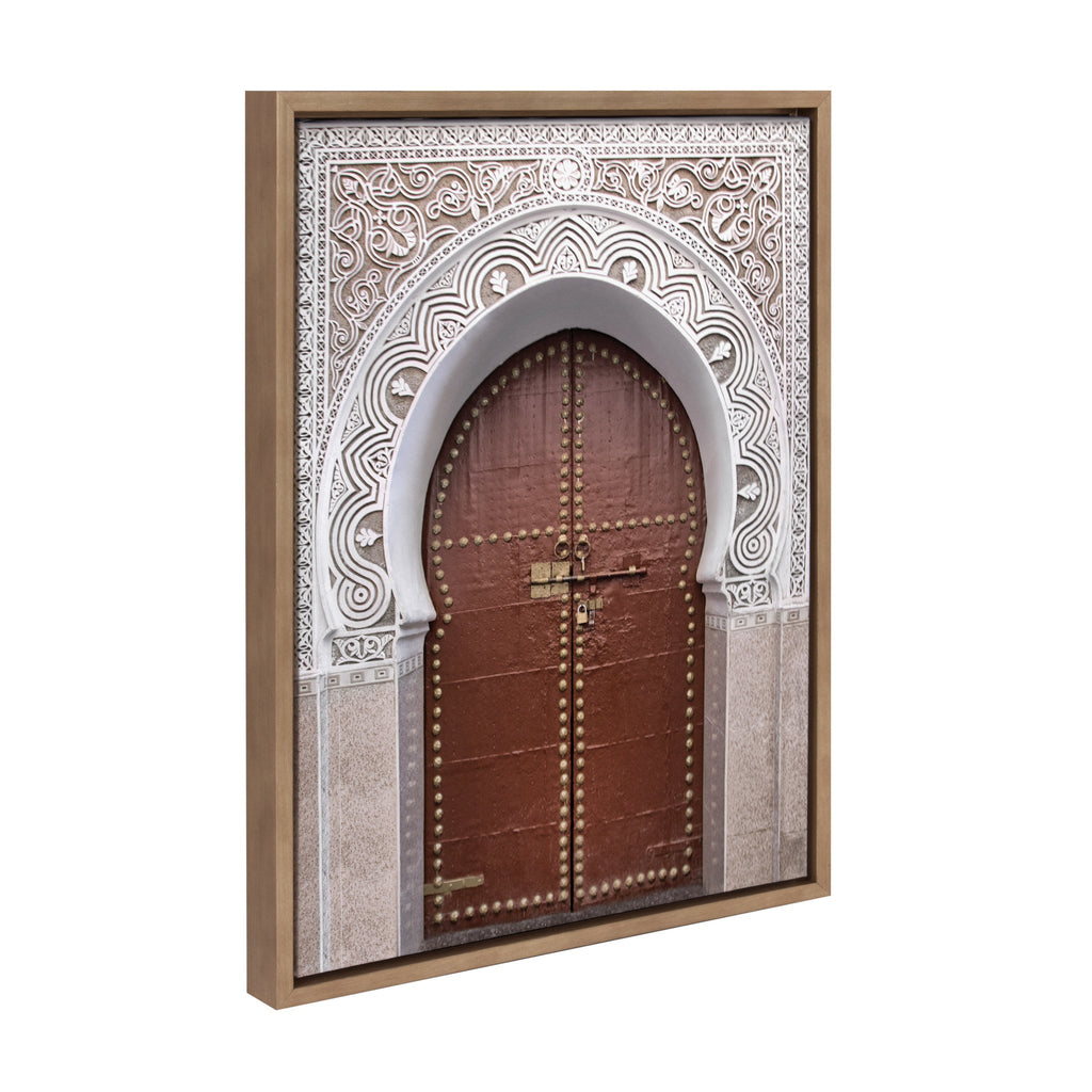 Sylvie Morocco Marrakech Door Framed Canvas by Golie