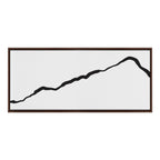 Sylvie Elevated Abstract Minimalist Mountain Landscape Framed Canvas by The Creative Bunch Studio
